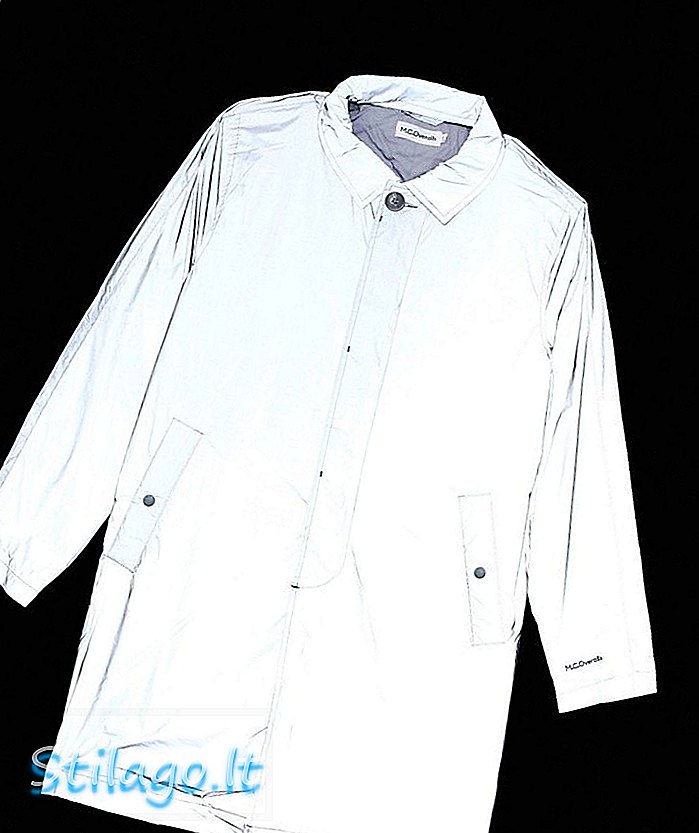 M.C.Overalls reflexný single breasted mac coat v sivej farbe