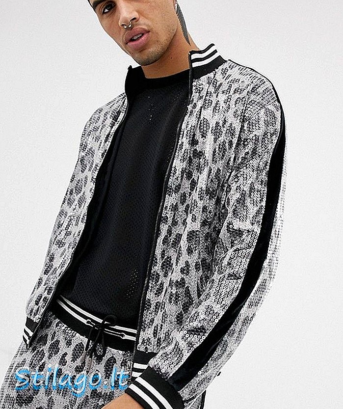 Куртка-бомбер леопардового цвета с леопардовым принтом Jaded London