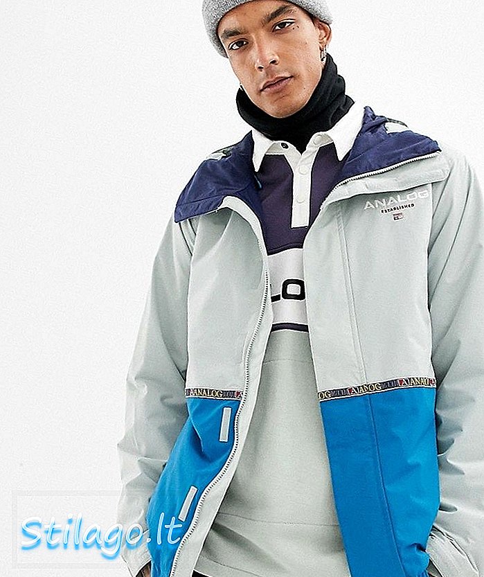 Сноубордний куртка Analog Blast у сірому / синьому кольорі