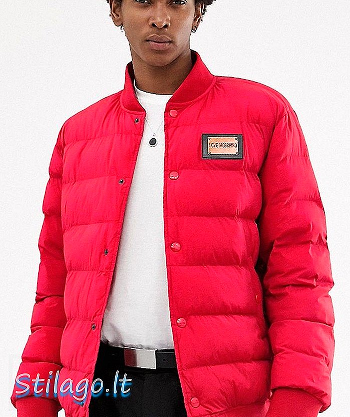 Love Moschino puffer jacket-Red