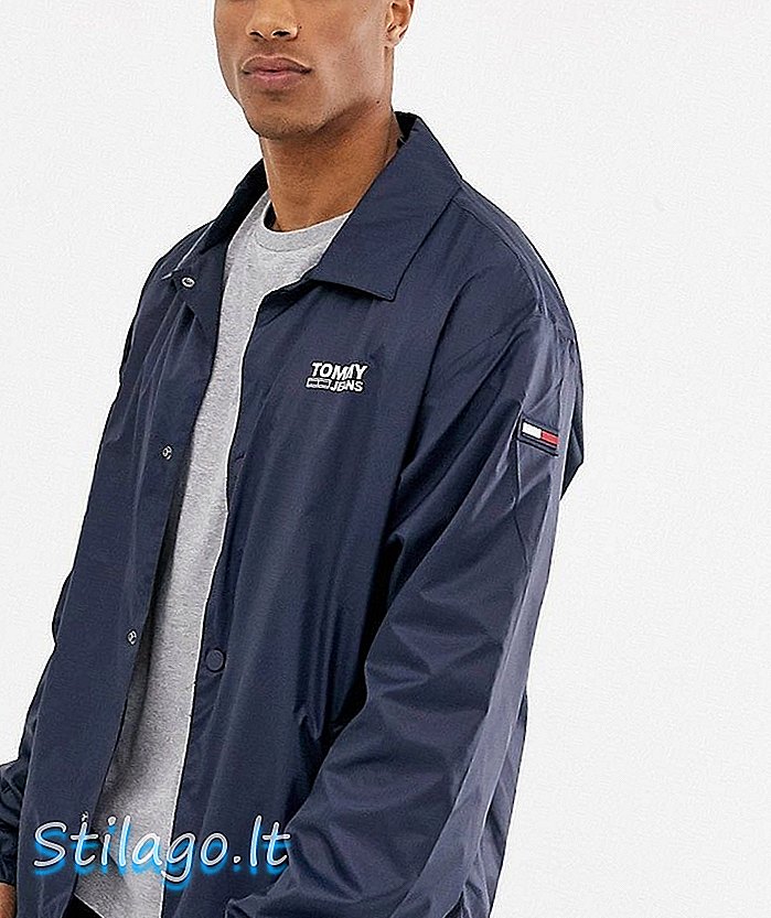 Trdna jakna Tommy Jeans-mornarica