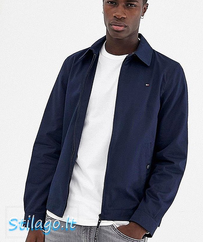 Tommy Hilfiger biểu tượng cây thường xuân mới biểu tượng harrington trong hải quân