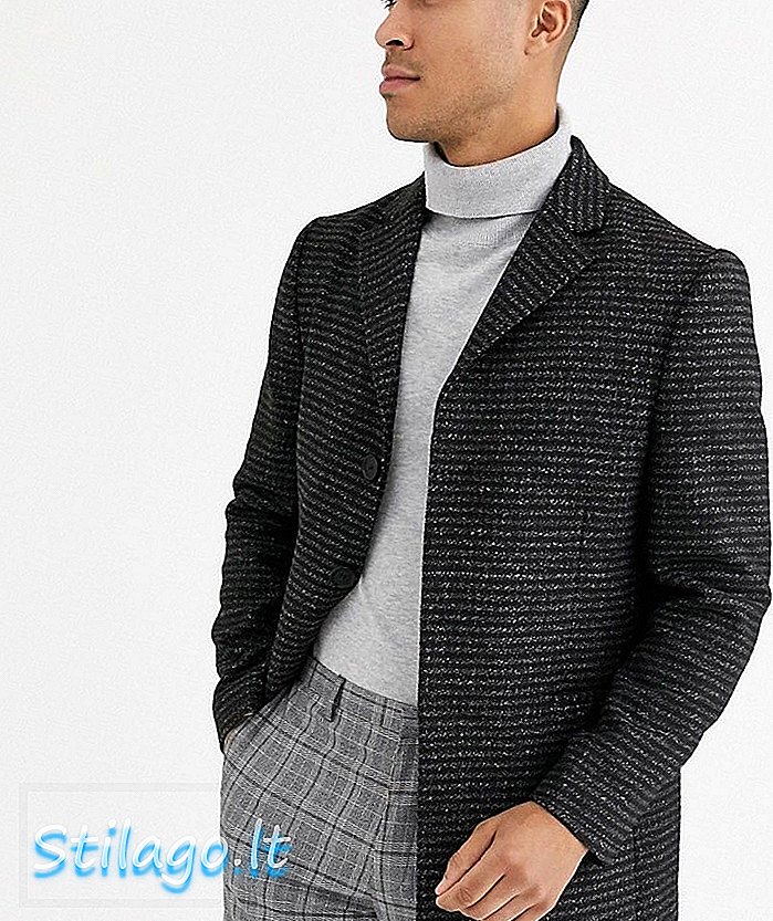 Rudie premium uldblanding overfrakke-grå