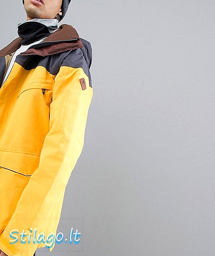 Куртка з порушеннями сноубордів Бертона в жовтому кольорі