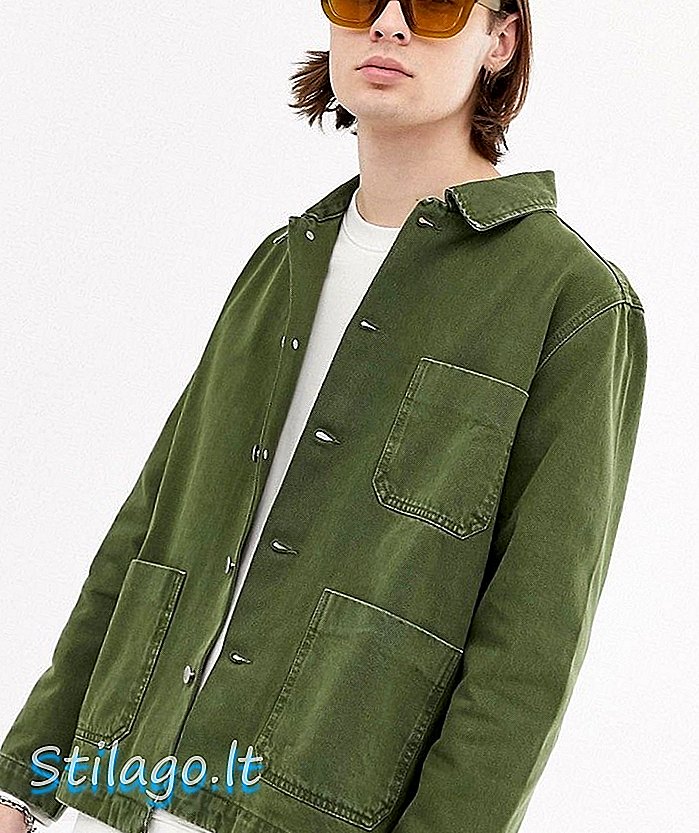 Hétköznapi általános kabát khaki-zöld színben