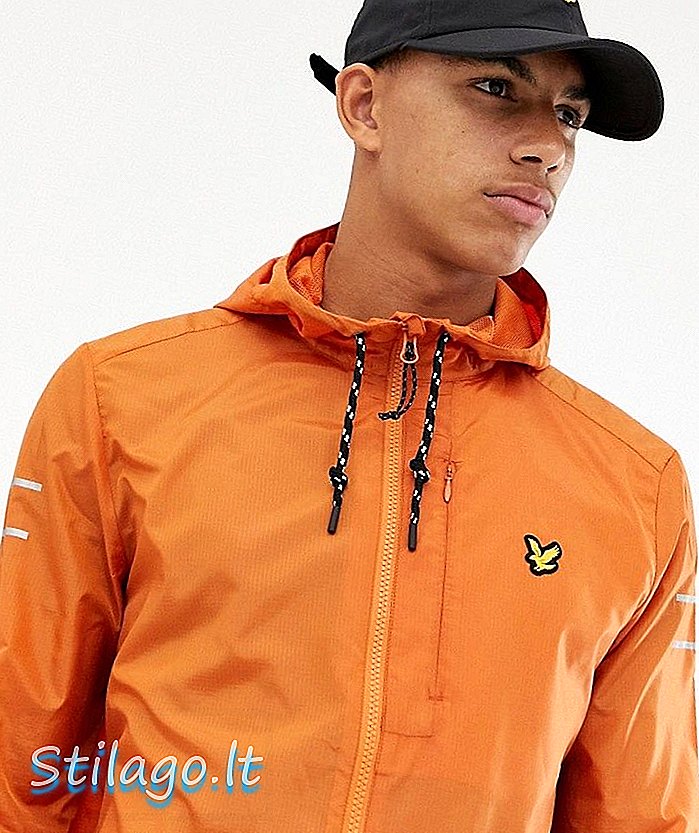 Lyle & Scott Fitness ultra lagana jakna za trčanje u narančastoj boji