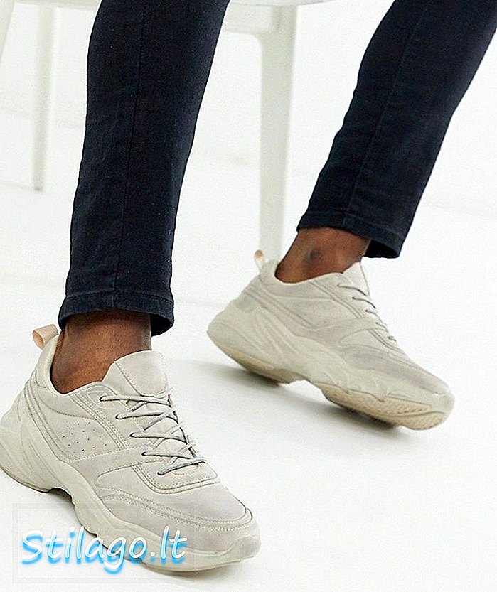أسوس ديزاين حذاء رياضي من الجلد الصناعي - أبيض