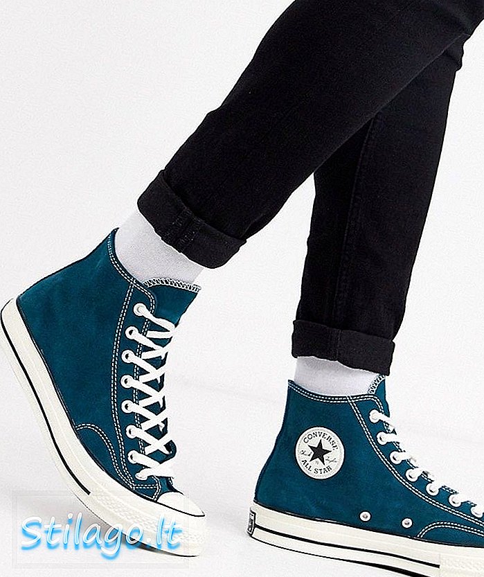Sneaker Converse Chuck '70 in pelle scamosciata blu