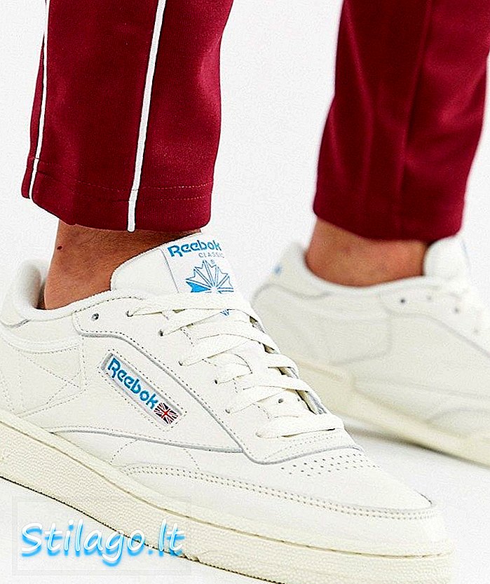 Sneaker Reebok Club C 85 vintage in pelle bianco sporco