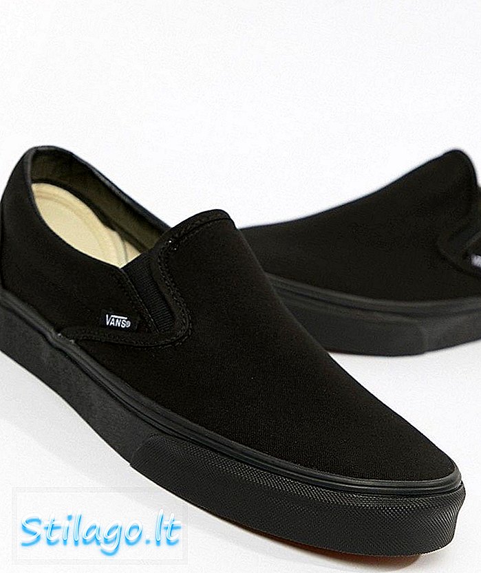 Плимсоллы Vans Classic Slip-On черного цвета