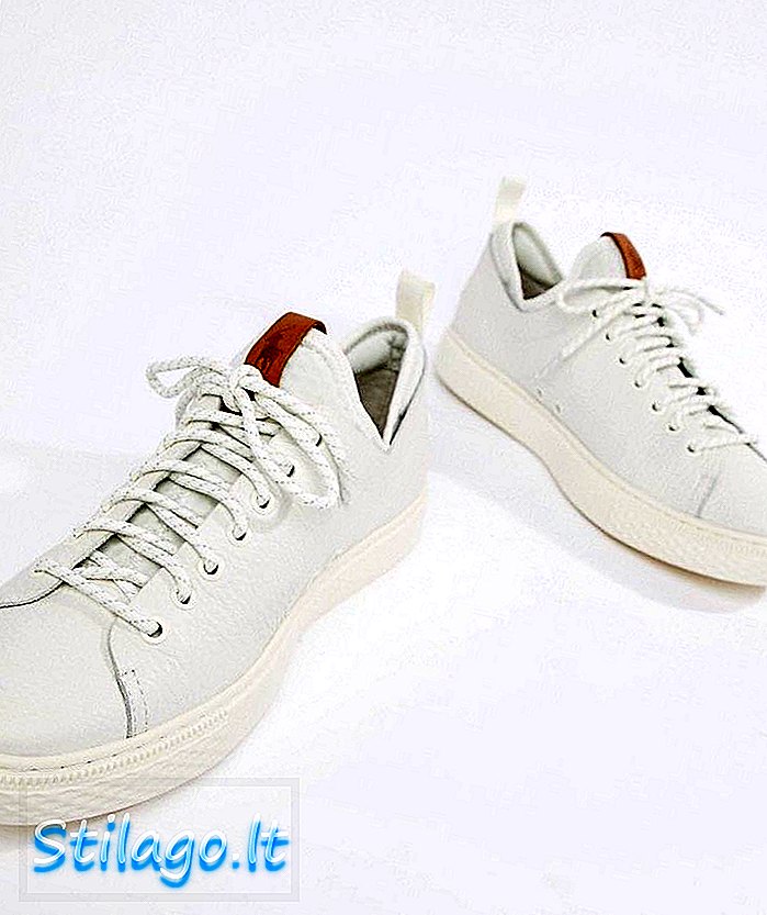 Polo Ralph Lauren dunovin odinių kojinių treniruokliai baltos spalvos