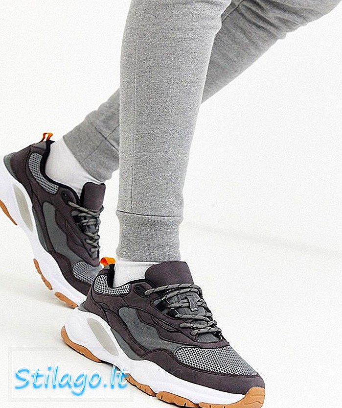 Sneaker Pull & Bear grosse in tonalità grigio-Multi