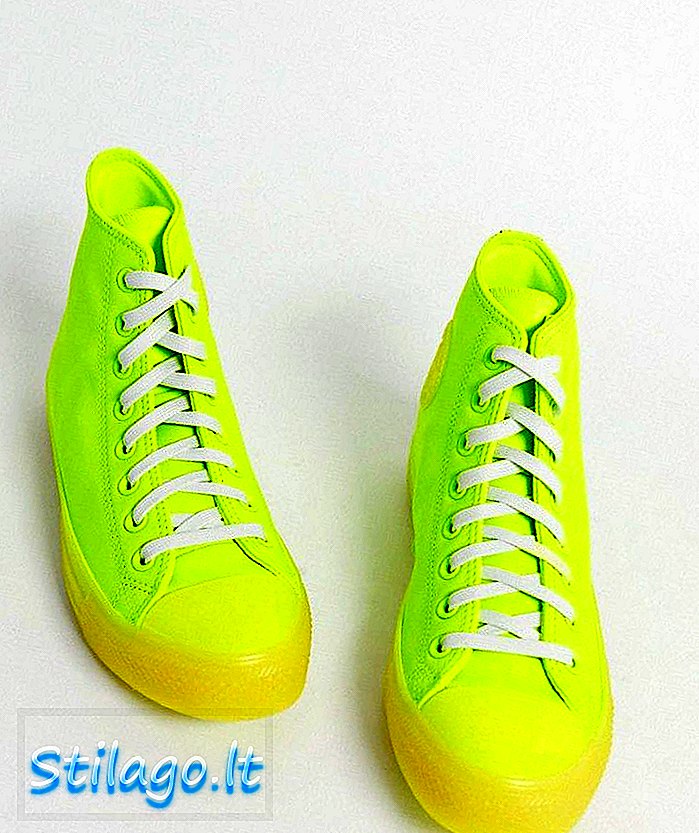 حذاء رياضي تشاك تايلور من كونفيرس باللون الأصفر النيون