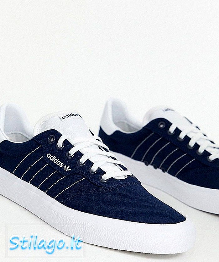 adidas Skateboarding 3MC Trainers In navy EE6091-Black