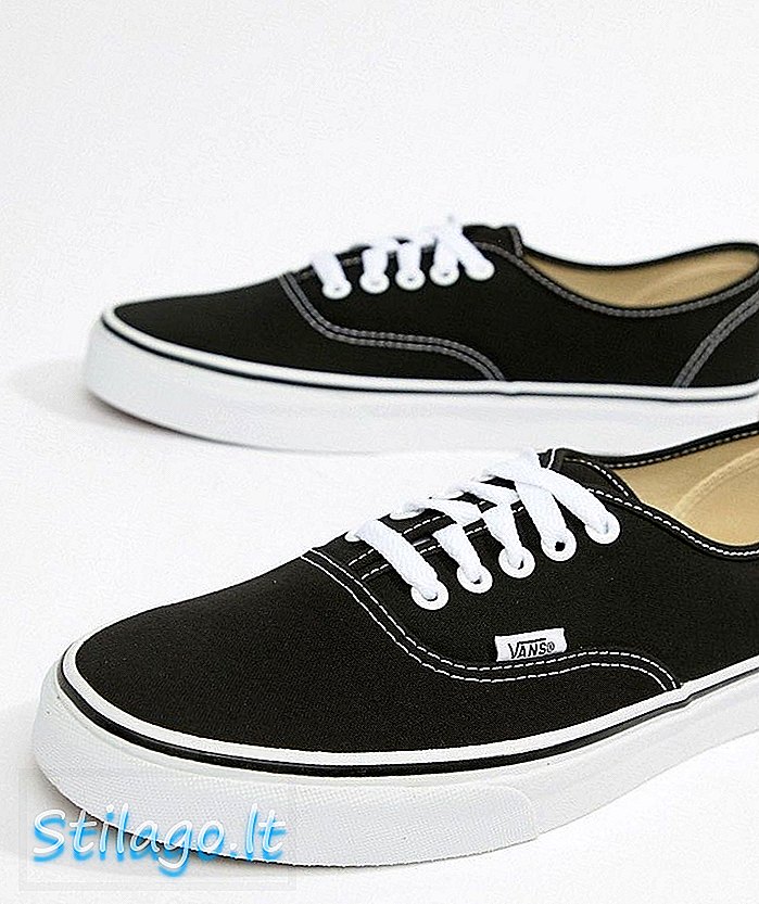 Vans Plimsolls autentice în negru VEE3BLK