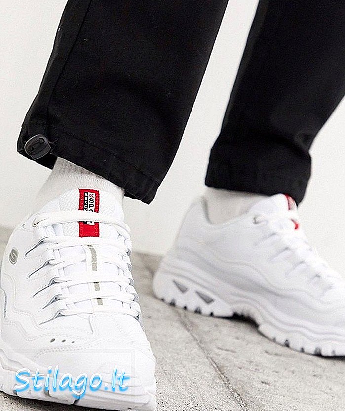 حذاء رياضي Skechers Energy مكتنزة باللون الأبيض