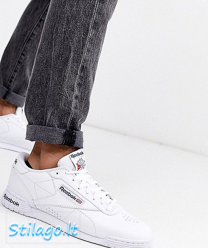 Reebok Ex-o-fit leren sneakers in het wit