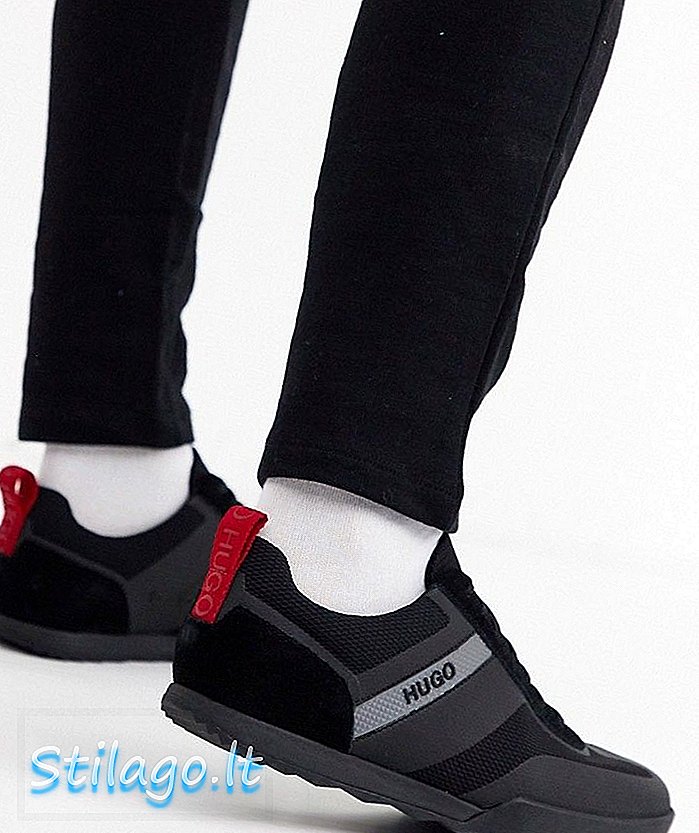 Zapatillas de deporte bajas de malla HUGO Matrix en negro