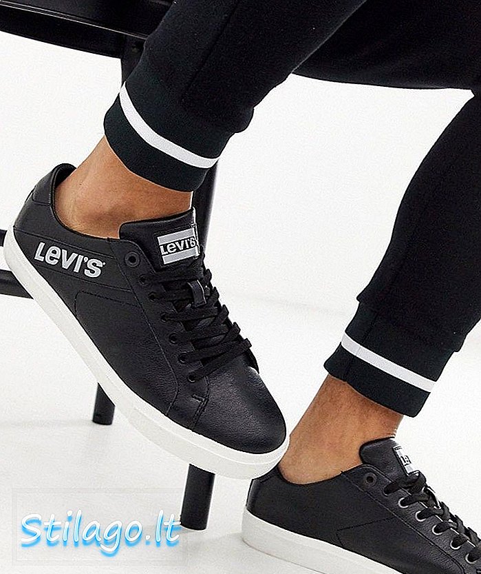 Tenisová obuv Levi's Woodward v čiernej farbe