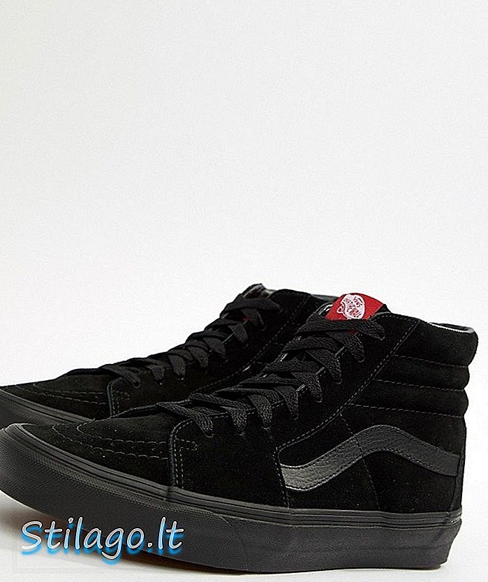 Vans Sk8-Hi suède sneakers in zwart