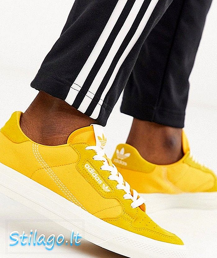 adidas Originals Continental vulc tréneri v zlate so semišovým lemovaním