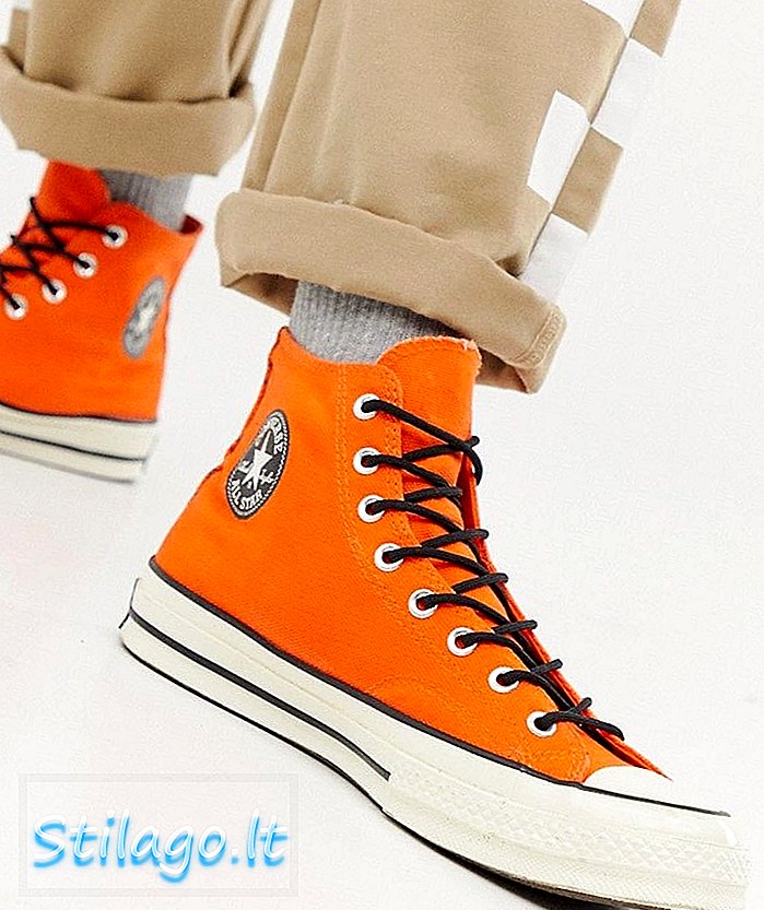 Converse Chuck Taylor All Star '70 vedenpitävät Hi-kouluttajat oranssilla 162351C