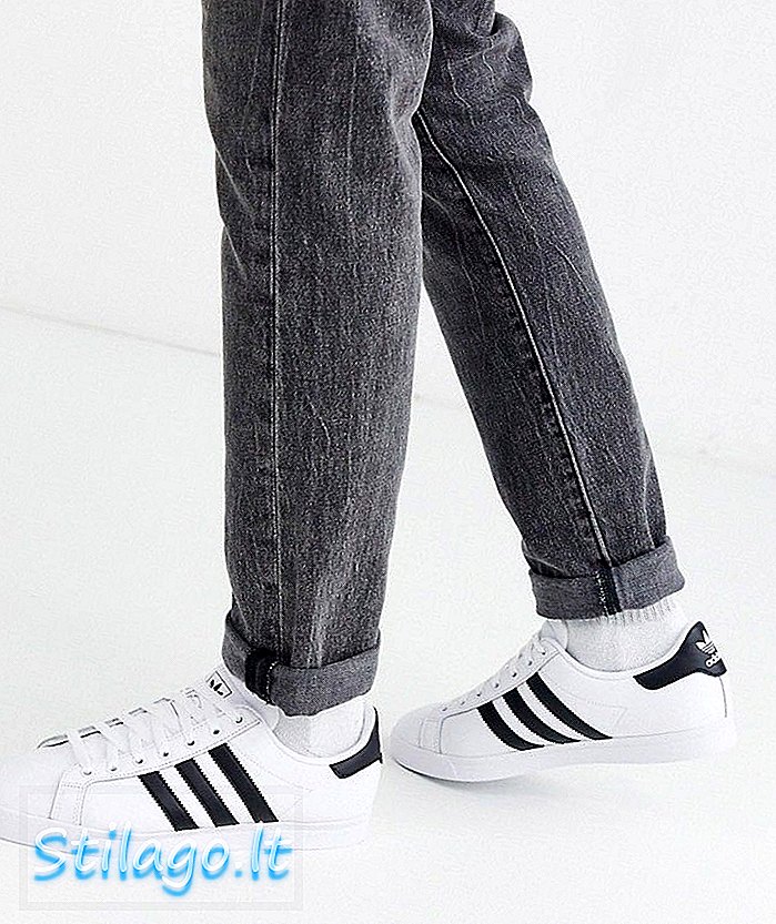 trenerke adidas Originals obalne zvezde v beli barvi