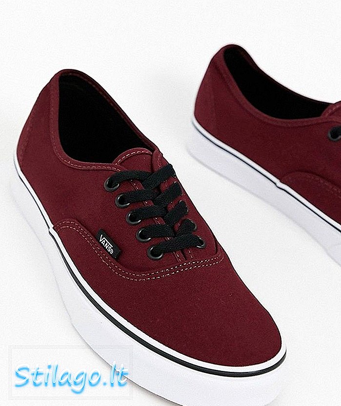 Vans Autèntics entrenadors en Burgundy-Red