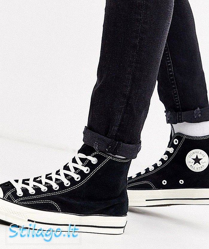 Converse Chuck '70 Замшевые кроссовки в черном цвете