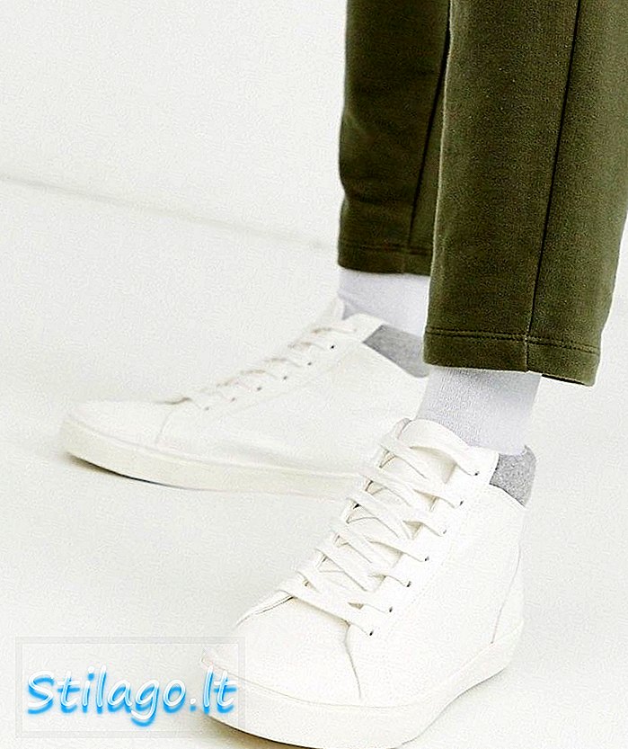 Sneaker Chukka Topman alta in bianco