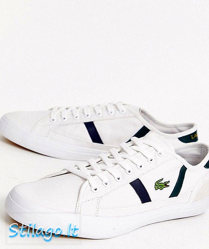 Sneaker Lacoste Sideline in tela bianca