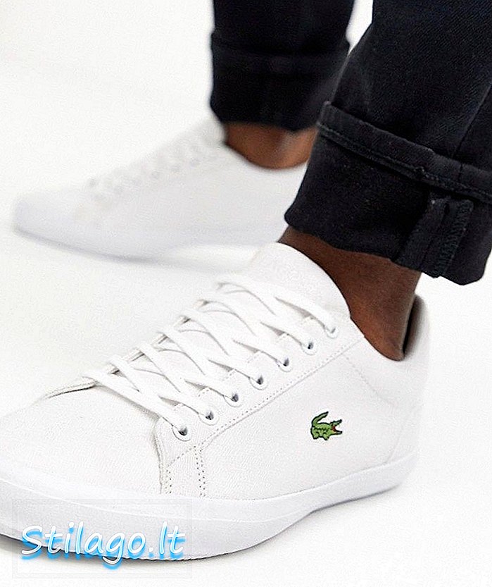 Lacoste Lerond sneakers van wit canvas