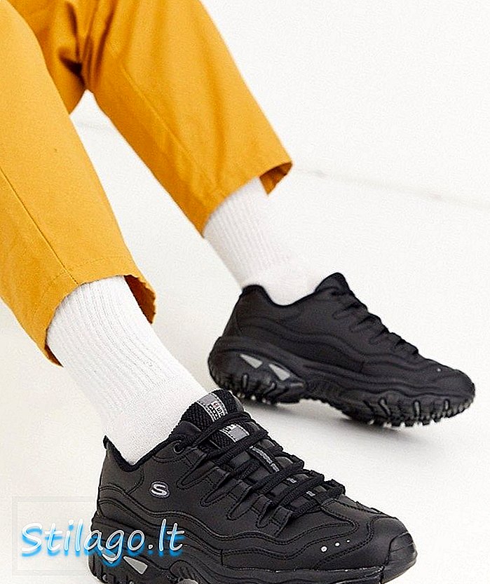 Masywne buty sportowe Skechers Energy w kolorze czarnym