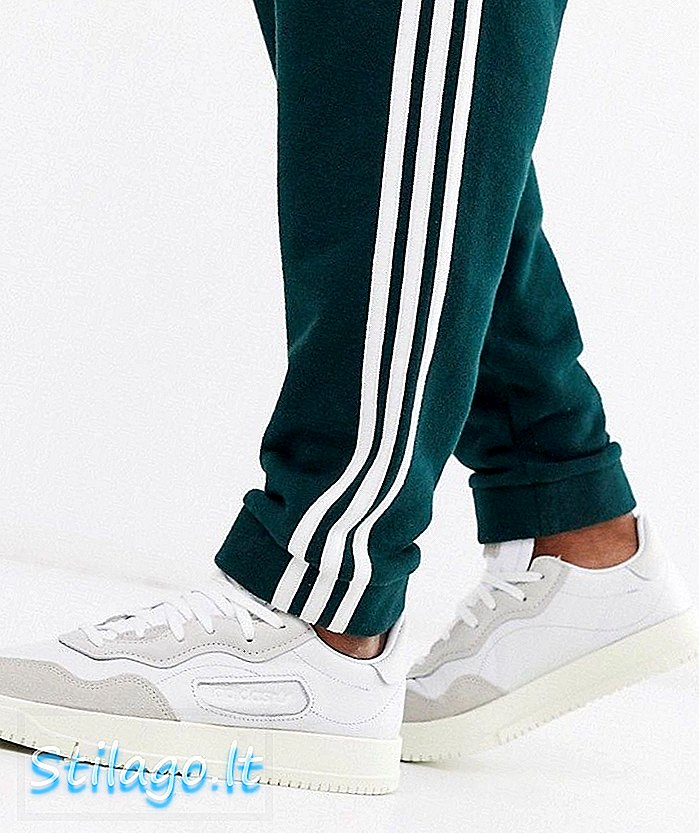 adidas Originals SC Premier sneakers in wit met suède