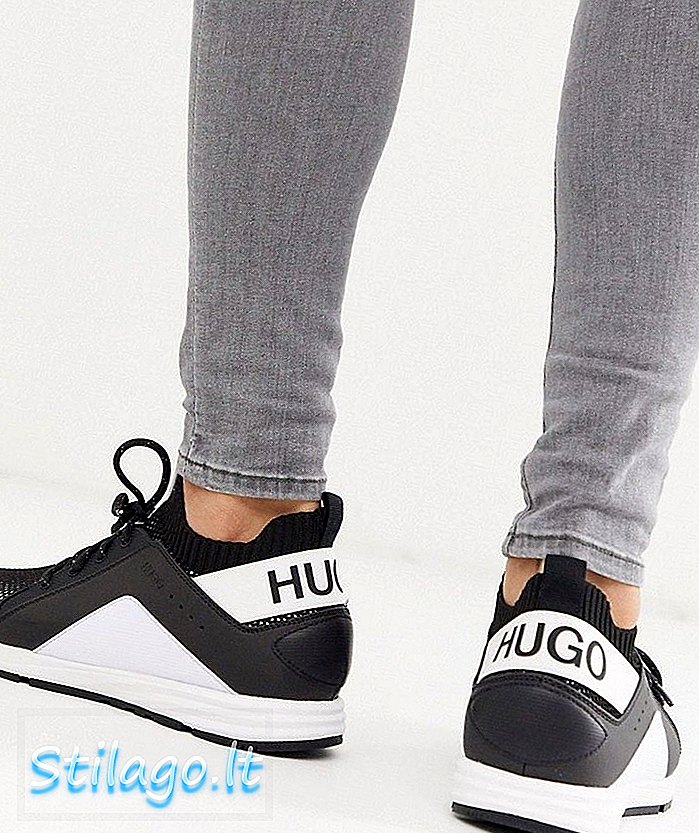 Hybrydowe buty sportowe HUGO Runn w kolorze białym